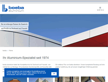Tablet Screenshot of boeba.de